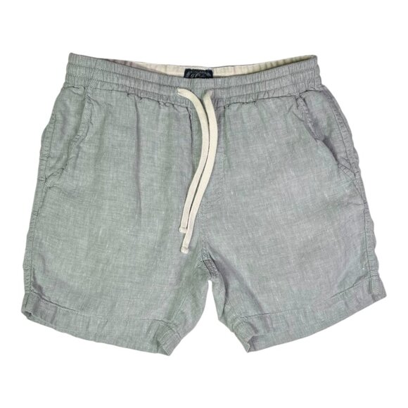 J.Crew Men's S Dock Short in Baird McNutt Irish Linen Pull-On Grey - Picture 1 of 10